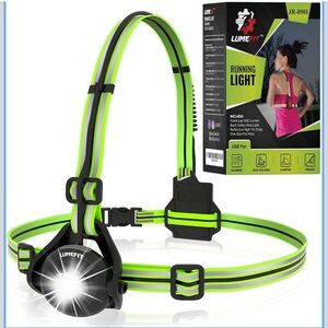 Neon Green Running Light Headlamp Harness
